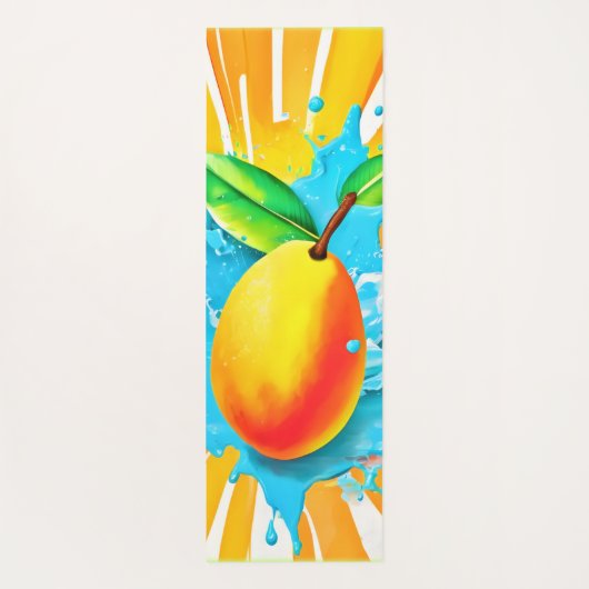 Mango Splash Delight Yogamatte (Rückseite)