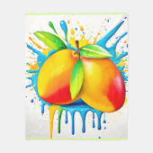 Mango Splash of Color Fleecedecke (Vorderseite)