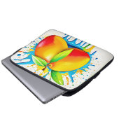 Mango Splash of Color Laptopschutzhülle (Vorne Knopf)