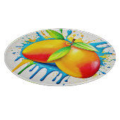 Mango Splash of Color Schneidebrett (Ecke)