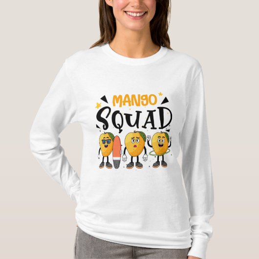 Mango Squad Summer Funny Mango Frucht Liebhaber T-Shirt (Vorderseite)