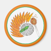 Mango Sticky Rice Dessert Thai Küche Magnet (Vorne)