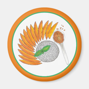 Mango Sticky Rice Dessert Thai Küche Magnet