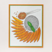 Mango Sticky Rice Dessert Thai Küche Puzzle (Vertikal)