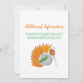 Mango Sticky Rice Thai Restaurant Dinner Party Einladung (Rückseite)