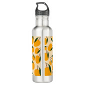 Mango Summer Frucht Muster Edelstahlflasche (Rückseite)