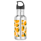 Mango Summer Frucht Muster Edelstahlflasche (Rückseite)