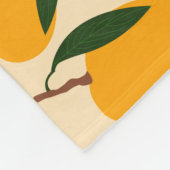 Mango Summer Frucht Muster Fleecedecke (Ecke)
