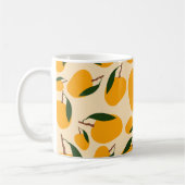 Mango Summer Frucht Muster Kaffeetasse (Links)