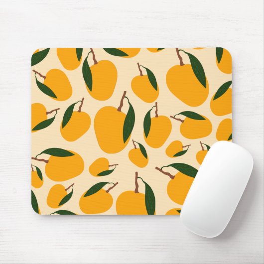 Mango Summer Frucht Muster Mousepad (Mit Mouse)