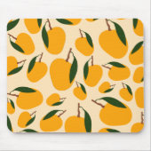 Mango Summer Frucht Muster Mousepad (Vorne)
