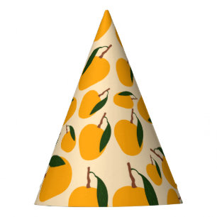 Mango Summer Frucht Muster Partyhütchen