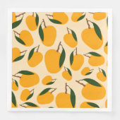 Mango Summer Frucht Muster Serviette (Vorderseite)