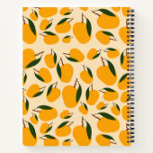 Mango Summer Fruit Pattern Recipe Blank Cookbook Notizblock (Rückseite)