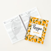 Mango Summer Fruit Pattern Recipe Blank Cookbook Notizblock (Innenseite)