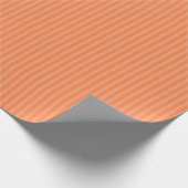Mango Tango gestreifte Farbpapier Geschenkpapier (Ecke)