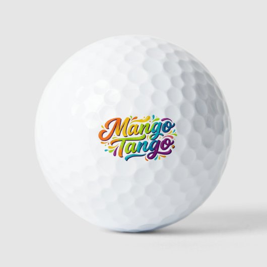 Mango Tango Tropical Vibes T-Shirt Golfball (Vorderseite)
