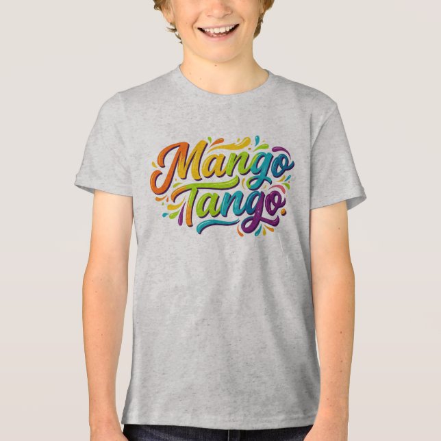 Mango Tango Tropical Vibes T-Shirt Tri-Blend Shirt (Vorderseite)
