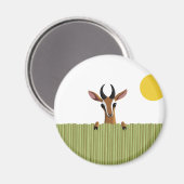 Mango the Gazelle Flüchtige Blick-a-boo Magnet (Vorderseite/Rückseite)