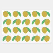 Mango Tropical Fruchtsommer Party Geschenkpapier Set (Vorderseite 3)