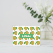 Mango Tropical Fruit Visitenkarte (Stehend Vorderseite)