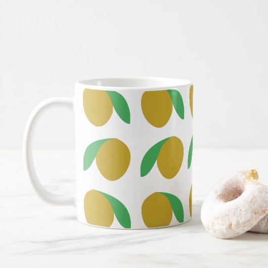 Mango Tropisches Obst Kaffeetasse (Mit Donut)