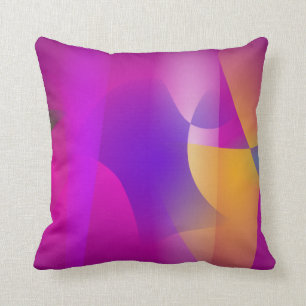 Mango und Aubergine Kissen