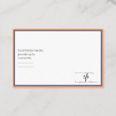 Mango und Deep Blue Online Biz-Logo Visitenkarte (Rückseite)