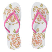 Mango und Limone polynesische Schildkröte Badesandalen (Fußbett)