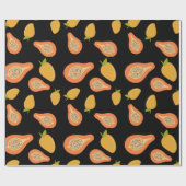 Mango und Papaya Geschenkpapier (Flach)