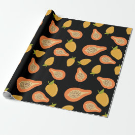 Mango und Papaya Geschenkpapier