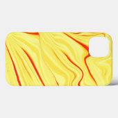 Mangocreme, mit gebogener Koralle oder rotem Schla Case-Mate iPhone Hülle (Rückseite (Horizontal))