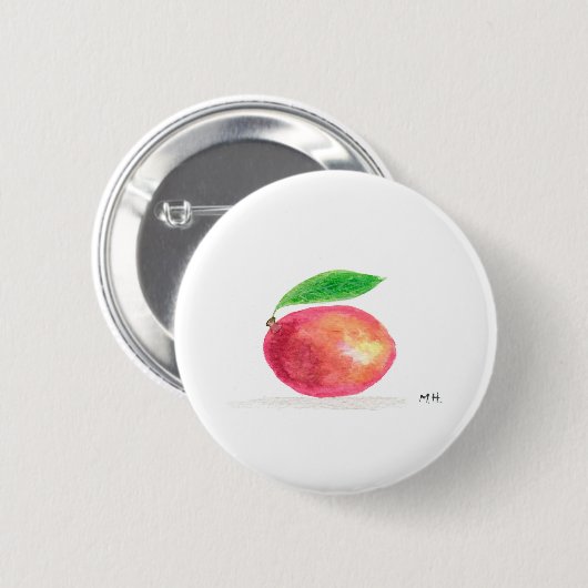 Mangofrucht Button (Vorne & Hinten)