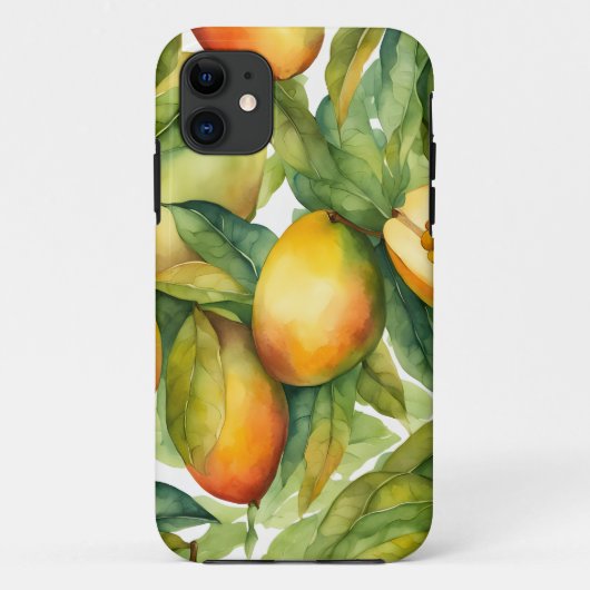 Mangofrüchte und Blätter  Case-Mate iPhone Hülle (Rückseite)