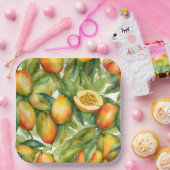 Mangofrüchte und Blätter  Pappteller (Party)