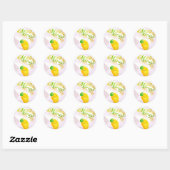 Mangonificent - Punny Garden Classic Round Sticker (Blatt)