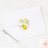 Mangonificent - Punny Garden Classic Round Sticker (Umschlag)
