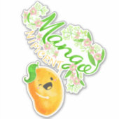 Mangonificent - Punny Garden Sticker (Vorderseite)
