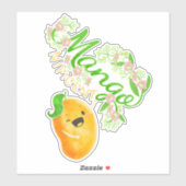 Mangonificent - Punny Garden Sticker (Blatt)