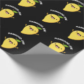 Mangood Job Funny Mango Obst Pun Dark BG Geschenkpapier (Ecke)