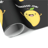 Mangood Job Funny Mango Obst Pun Dark BG Geschenkpapier (Rolleneckpunkt)