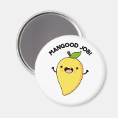 Mangood Job Funny Mango Obstpuppe Magnet (Vorderseite/Rückseite)
