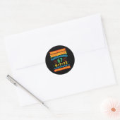 Mangos Senf 67 Tee Lustiger Alphabet-Code M Meme F Runder Aufkleber (Umschlag)