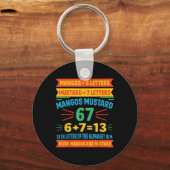 Mangos Senf 67 Tee Lustiger Alphabet-Code M Meme F Schlüsselanhänger (Vorderseite)