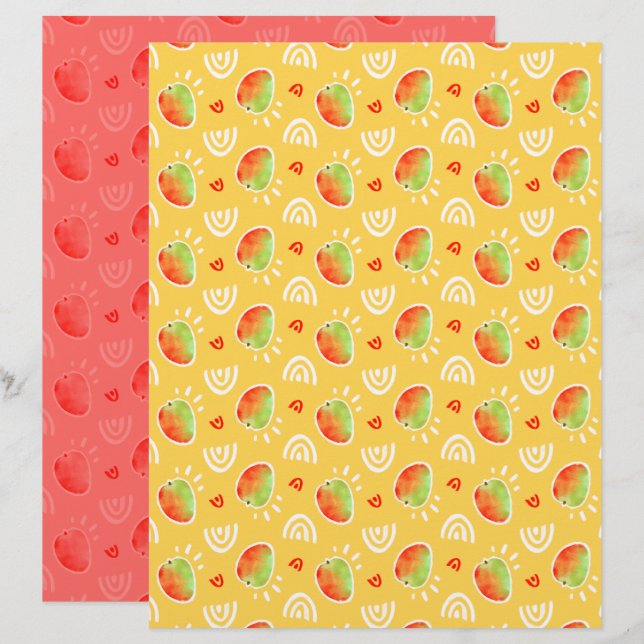 Mangoschreibpapier (Vorne/Hinten)