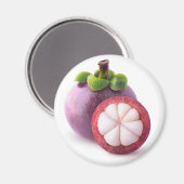 Mangostanfrüchte Magnet (Vorderseite/Rückseite)