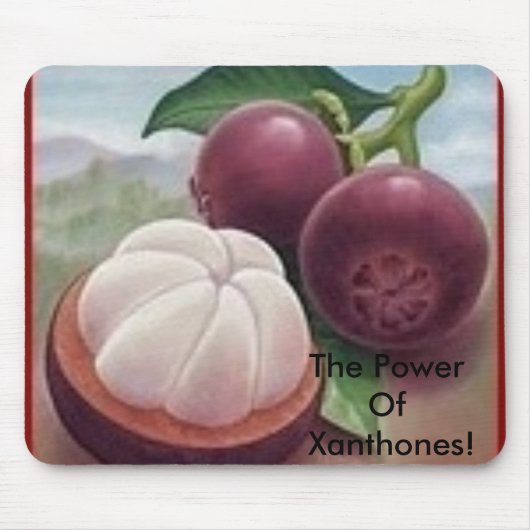 Mangostanfruchtfrucht, der Power von Xanthones! Mousepad (Vorne)