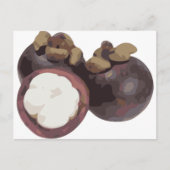 Mangosteen Sweet and Tangy Frucht aus Thailand Postkarte (Vorderseite)