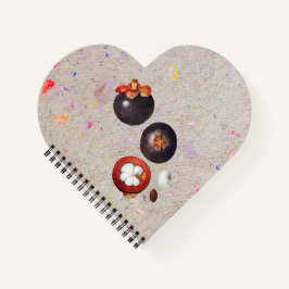 Mangosteen wachsen notizblock