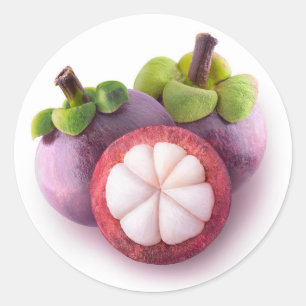 Mangosteens Runder Aufkleber